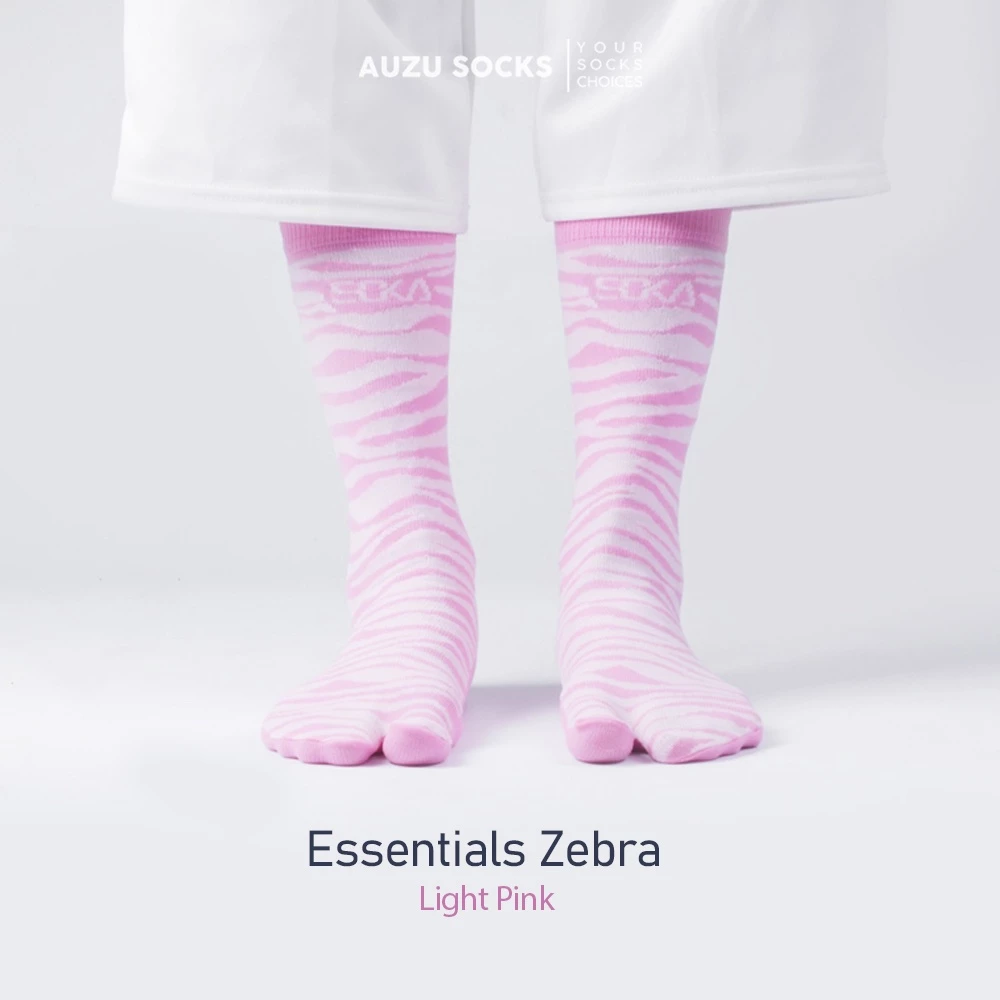Soka Essentials Zebra Light Pink - Auzu Socks