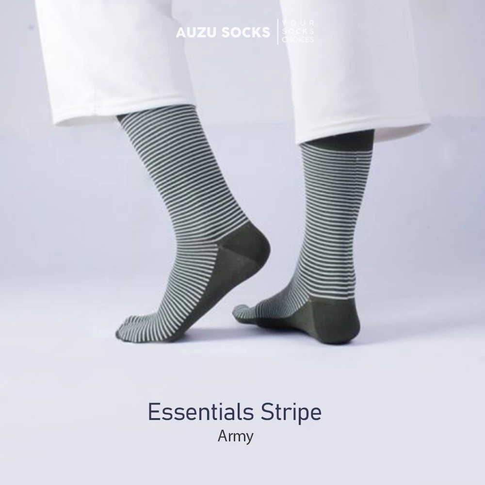 Soka Essentials Stripe Army - Auzu Socks