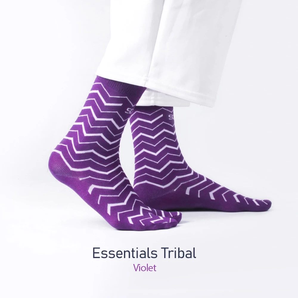 Soka Essentials Tribal Violet - Auzu Socks