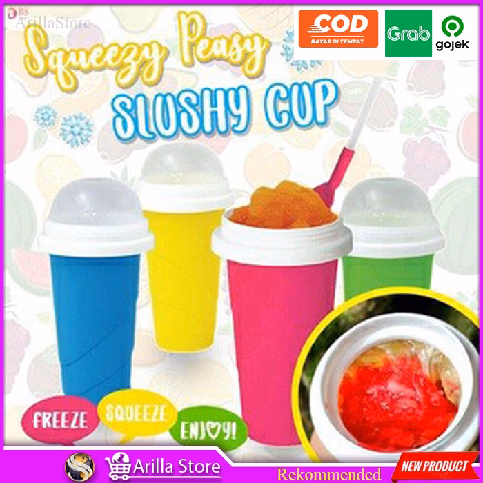 [NEW PRODUCT] slushy maker slushy cup alat pembuat es cream squeze ice cream maker