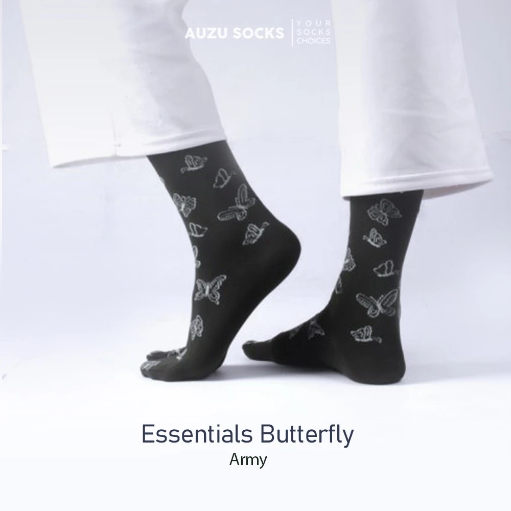 Kaos Kaki Soka Essentials Butterfly wanita jempol motif - Auzu Socks
