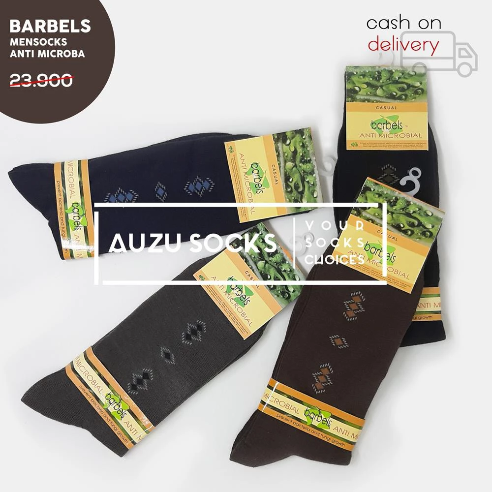 Kaos Kaki Pria Kantor Kerja - Barbels Mensocks Anti Microbial - Antibacterial