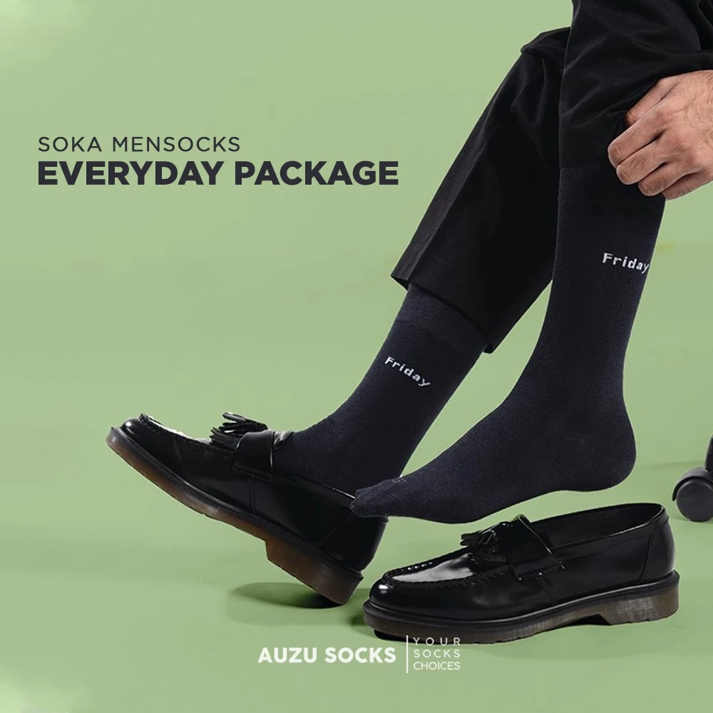 Soka International Everyday Package Mensocks - Kaos Kaki Pria Kantor 1 Box