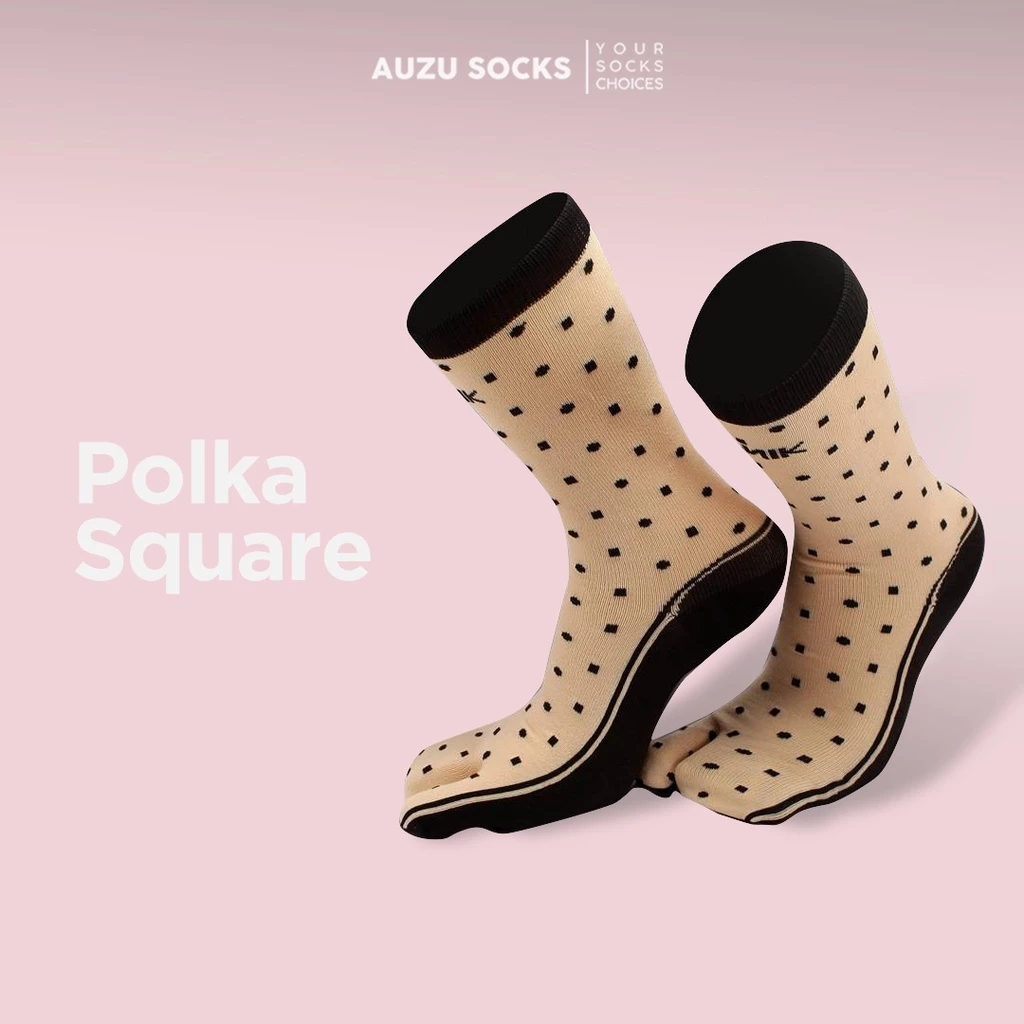 Kanik Infinity Polkasquare - Kaos Kaki Jempol Motif