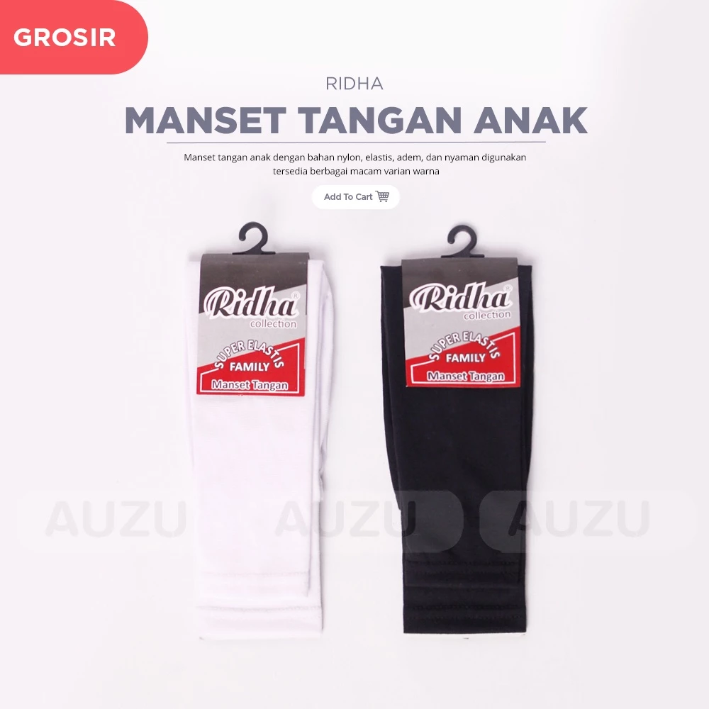 Manset ridha anak manset tangan nilon katun lembut