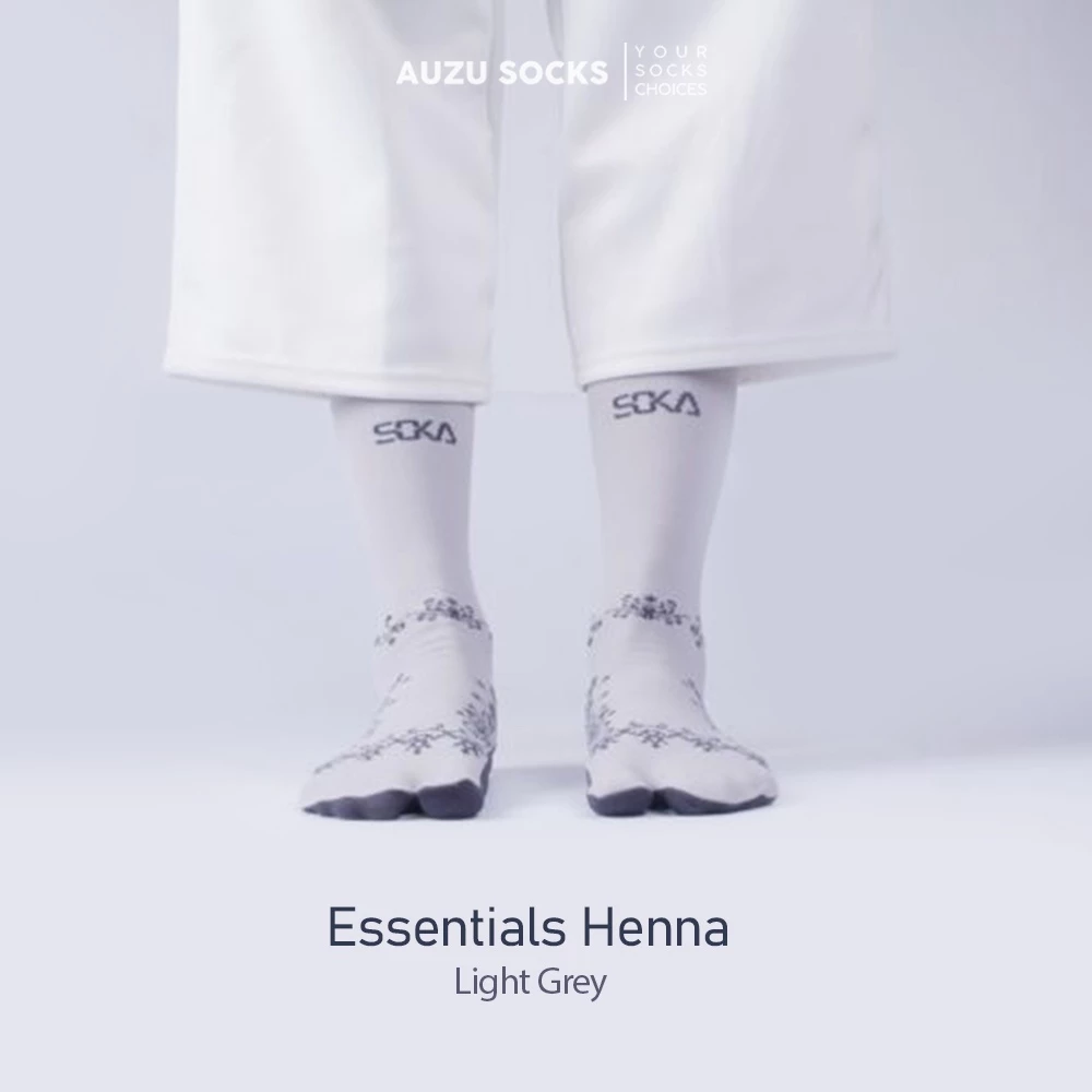 Kaos Kaki Soka Essentials Henna wanita jempol motif - Auzu Socks