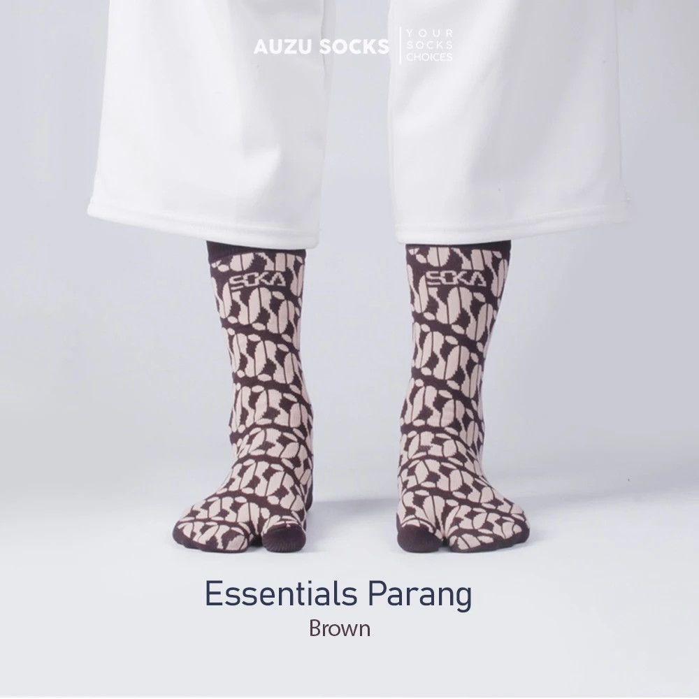 Kaos Kaki Soka Essentials Parang wanita jempol motif - Auzu Socks