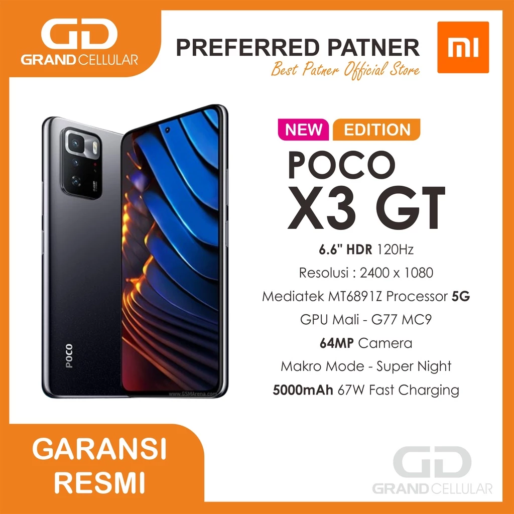 POCO X3 GT 8GB RAM 256GB ROM Garansi Resmi