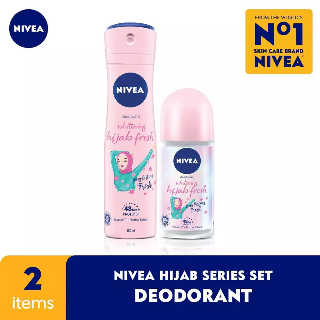 NIVEA Personal Care Hijab Fresh Deodorant Spray & Roll-On Pack