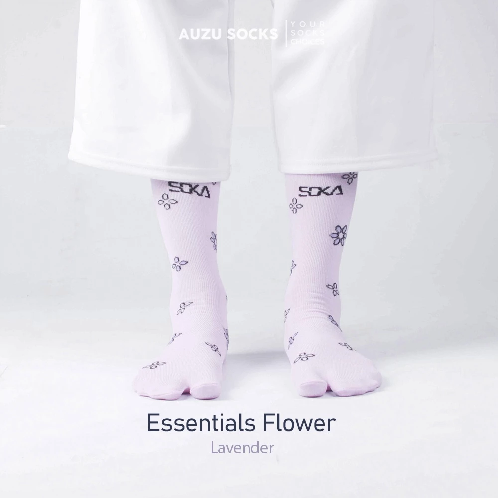 Soka Essentials Flower Lavender - Auzu Socks