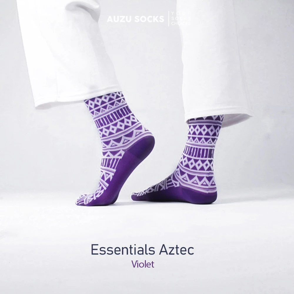 Kaos Kaki Soka Essentials Aztec wanita jempol motif - Auzu Socks