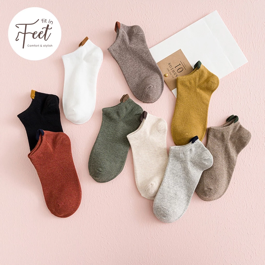 FIT IN FEET - ANKLE SOCKS WOMAN EAR / Kaos Kaki Wanita Semata Kaki