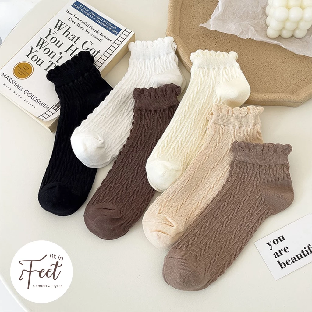 FIT IN FEET - ANKLE JAPANESE RENDA / Kaos Kaki Renda Wanita