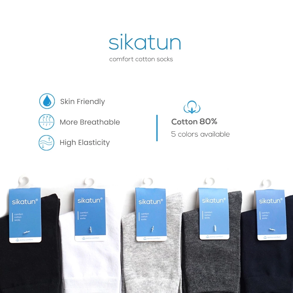 SIKATUN MENSOCKS PREMIUM - KAOS KAKI PRIA KANTOR KATUN TEBAL DAN NYAMAN
