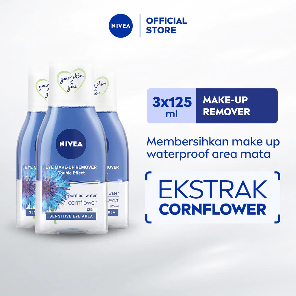 NIVEA Face Make Up Remover Value Set 3 Pcs Tahan Lama