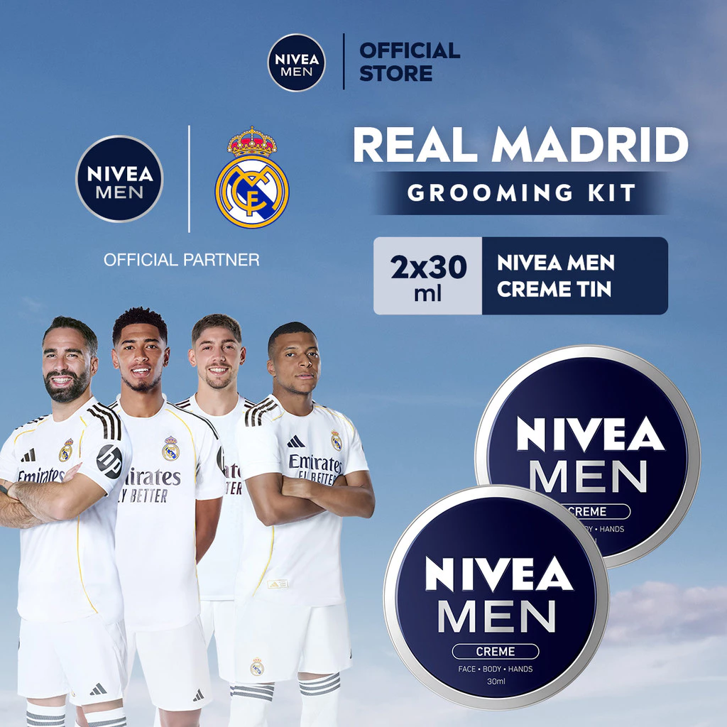 NIVEA MEN Creme Crème Tin 30ml - Menutrisi Dan Menjaga Kelembapan Kulit - Twinpack
