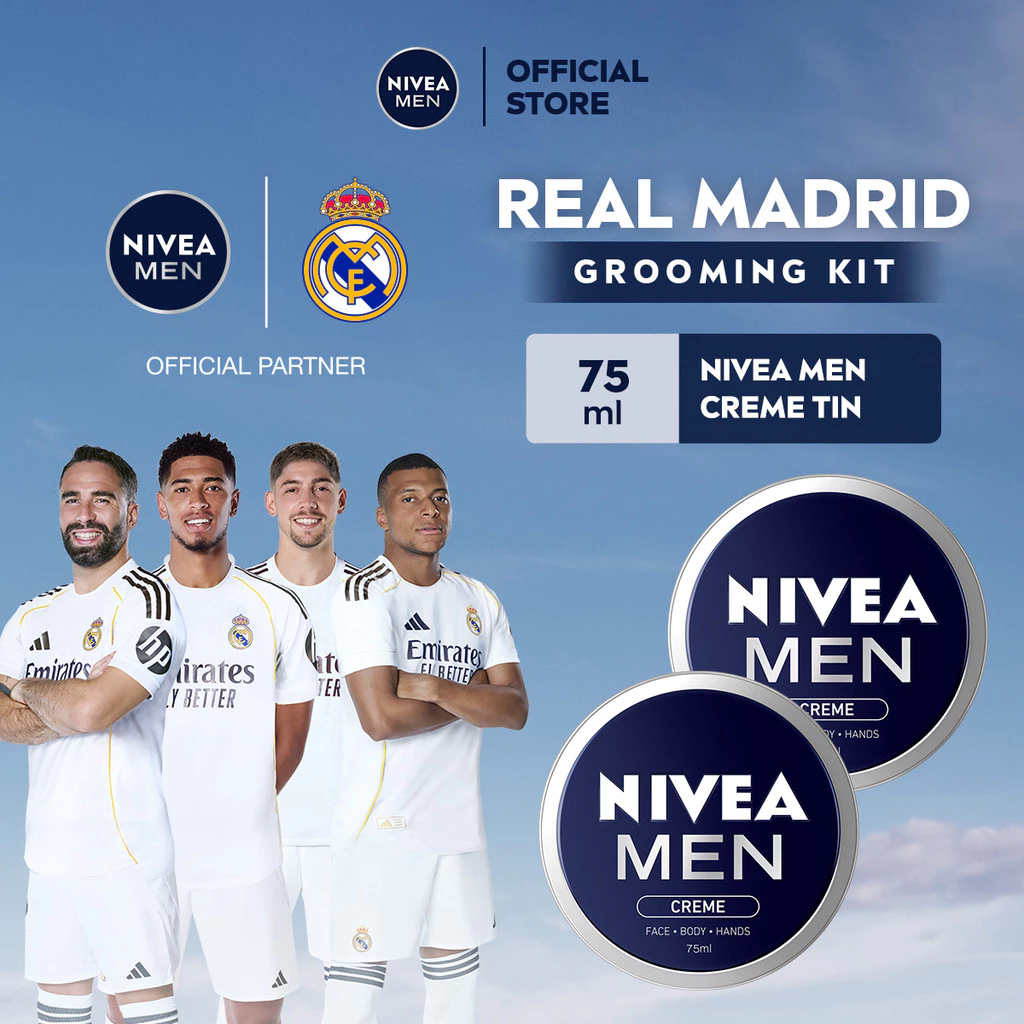 NIVEA MEN Creme Crème Tin 75ml - Menutrisi Dan Menjaga Kelembapan Kulit - Twinpack