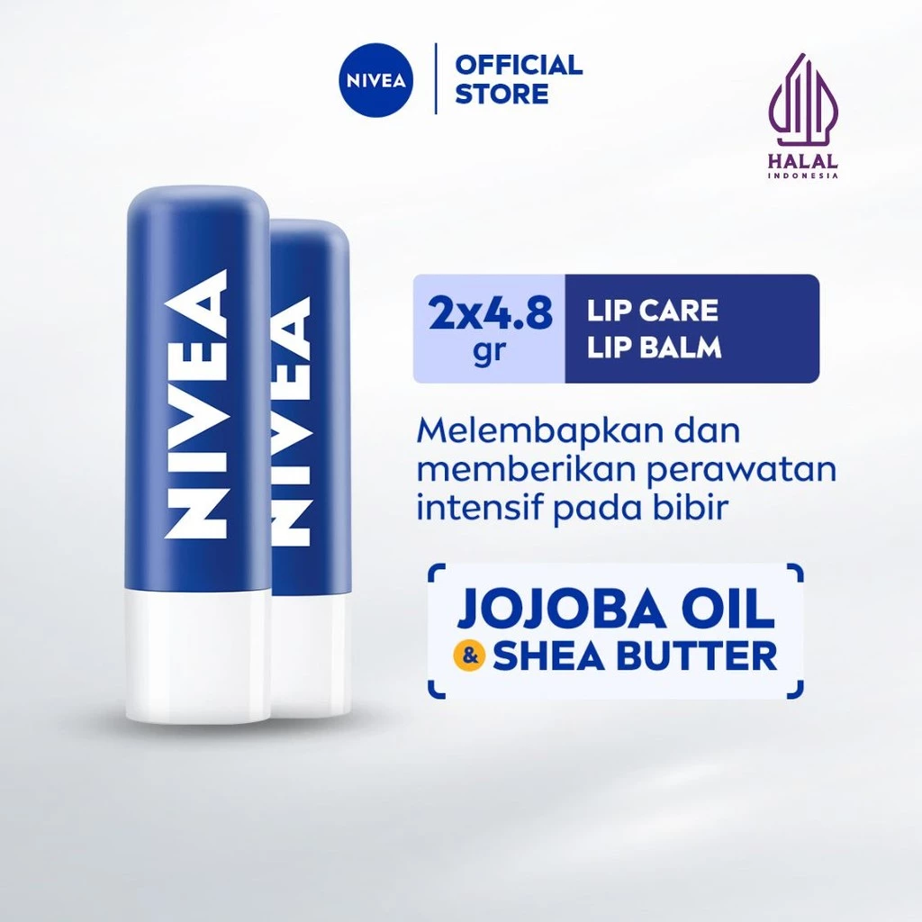 NIVEA Lip Balm Original Essential Care 4.8 gr Twinpack
