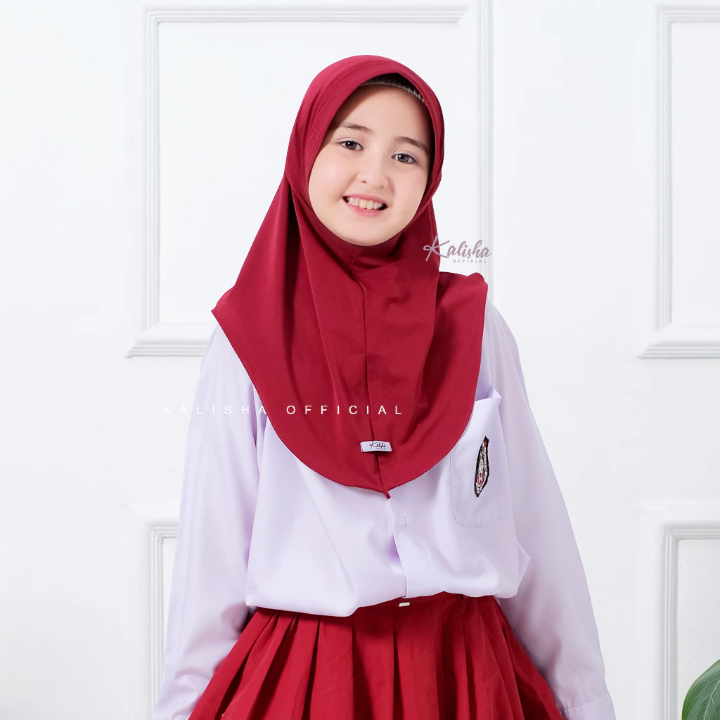 Hijab Bergo Hamidah Jersey Alika Jilbab Sekolah Pinguin Anak By Kalishaofficial