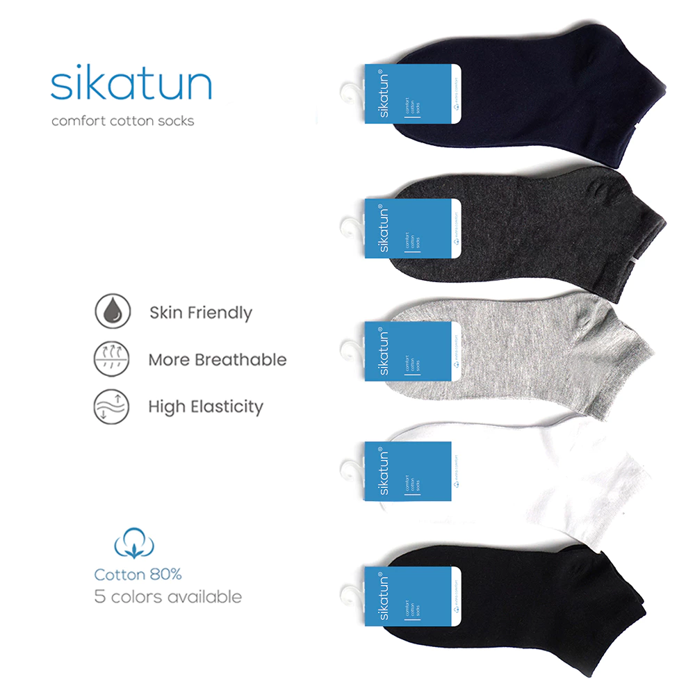 SIKATUN Ankle Socks Premium - Kaos Kaki Pria Wanita Pendek Semata Kaki
