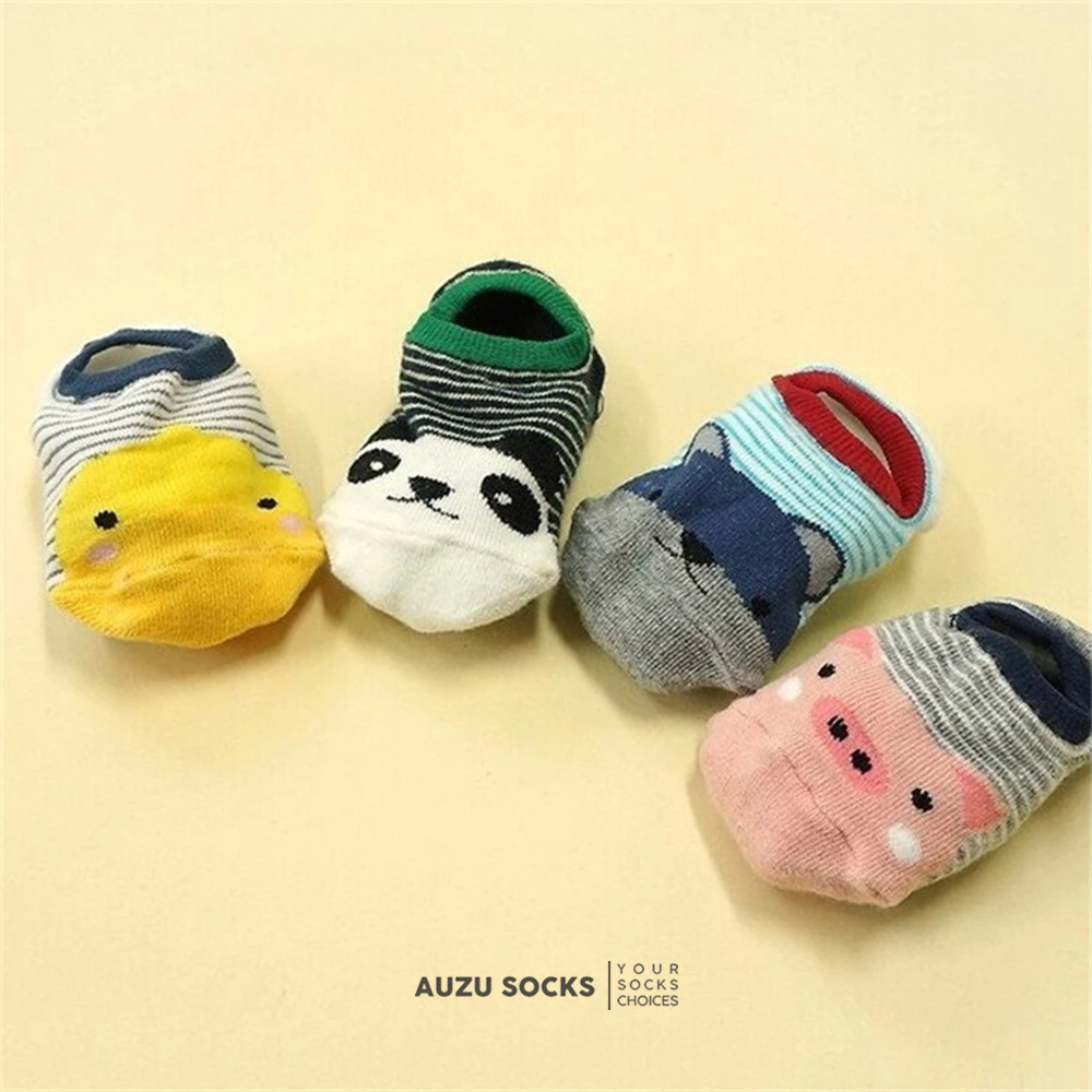 KAOS KAKI BAYI & ANAK 0-4 TAHUN PENDEK STRIPE LAKI LAKI DAN PEREMPUAN