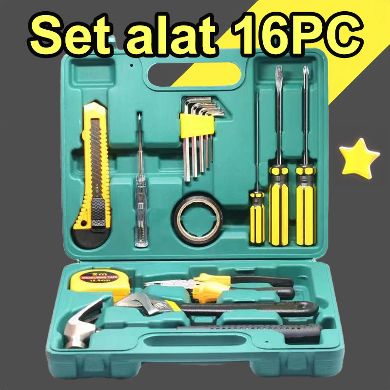Tool Box Set Perkakas Palu Tang Obeng Kunci Pas Cutter