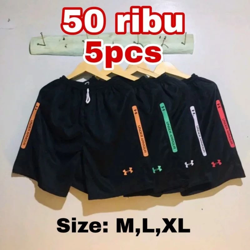ISI 5 CELANA !! CELANA PENDEK OLAHRAGA SPORTY PRIA DAN WANITA BOXER RUNNING / CELANA OLAHRAGA SPORT