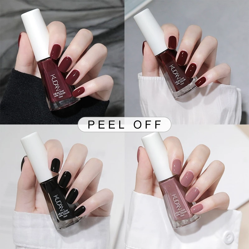 Cat Kutek Kuku Peel Off Kutikula Wanita Halal Muslimah Sholat 10ML Bisa Di Kupas Nail Polish Color