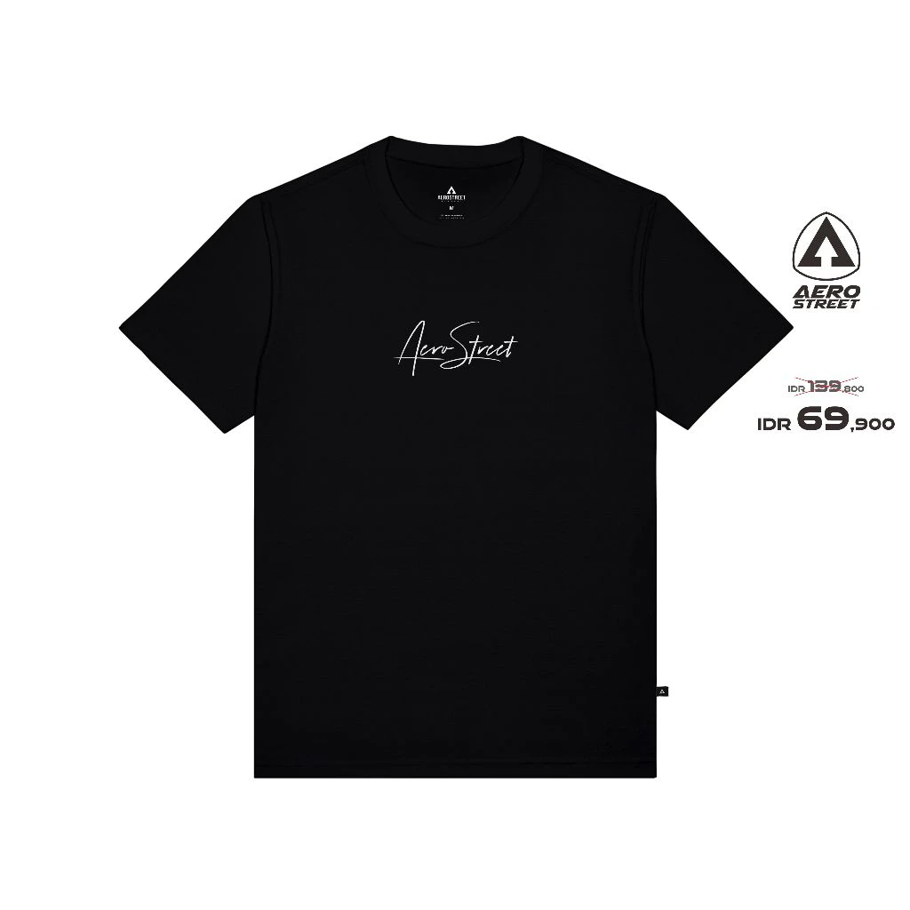 Aerostreet T Shirt Hysteria Hitam Kaos T-Shirt Tshirt AAAAA