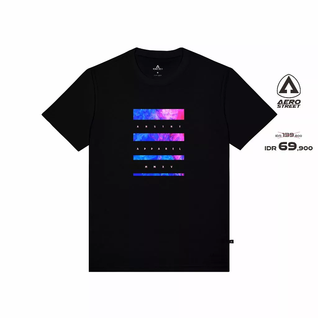 Aerostreet T Shirt Zion Hitam Kaos T-Shirt AACAA