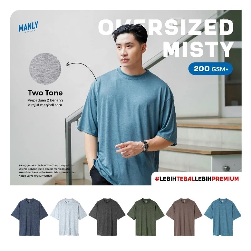 MISTY OVERSIZE 24S - KAOS POLOS MISTY OVERSIZE HEAVY COTTON With 200+ gsm
