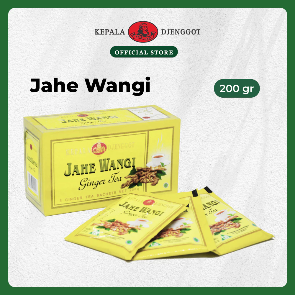 Kepala Djenggot Teh Jahe Wangi 1 Box Isi 8 Sachet 200 Gr - Teh Celup