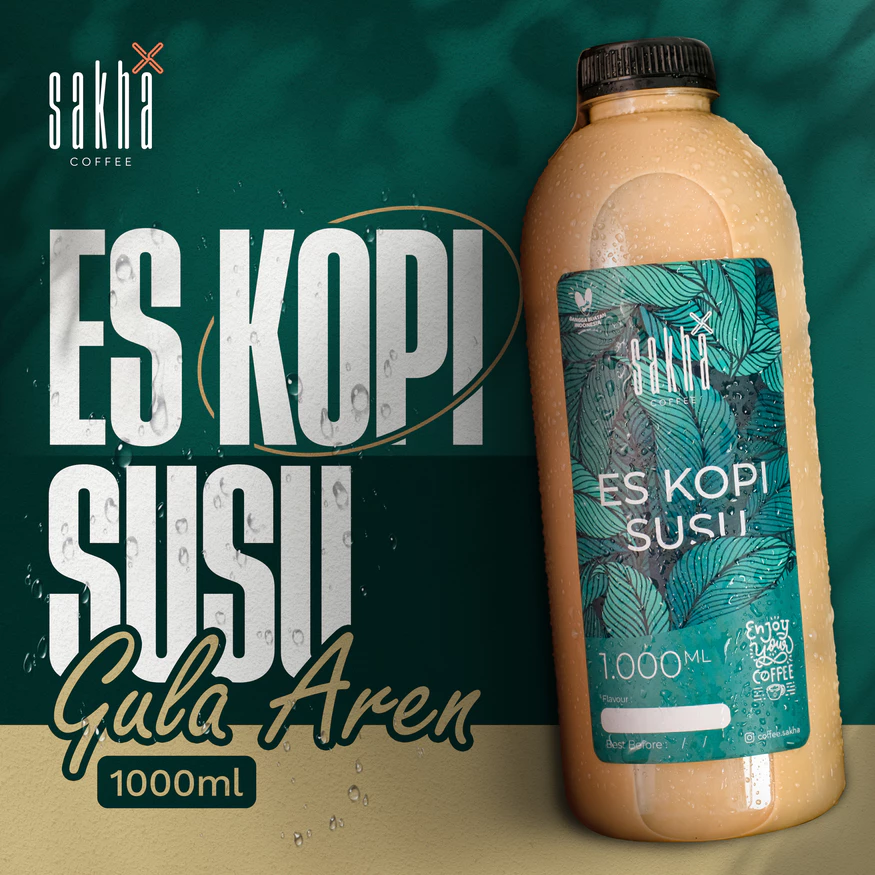 Sakha Coffee Es Kopi Susu Gula Aren 1 Liter Sakha Coffee Roastery Ready To Drink