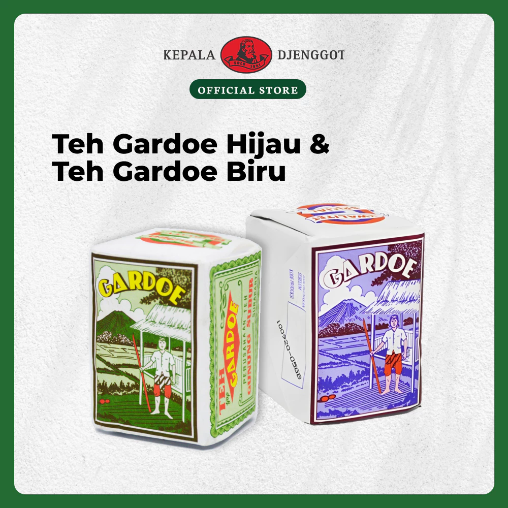 Kepala Djenggot Gardoe Hijau 40g & Gardoe Biru 40g - Teh Tubruk Seduh