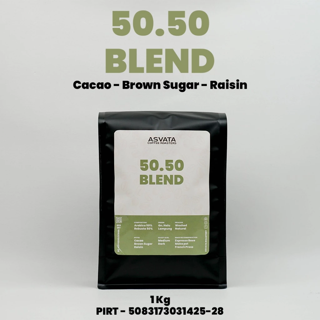 Biji Kopi 1 Kg 50.50 Arabica Robusta Roasted Beans Kopi Susu Grosir