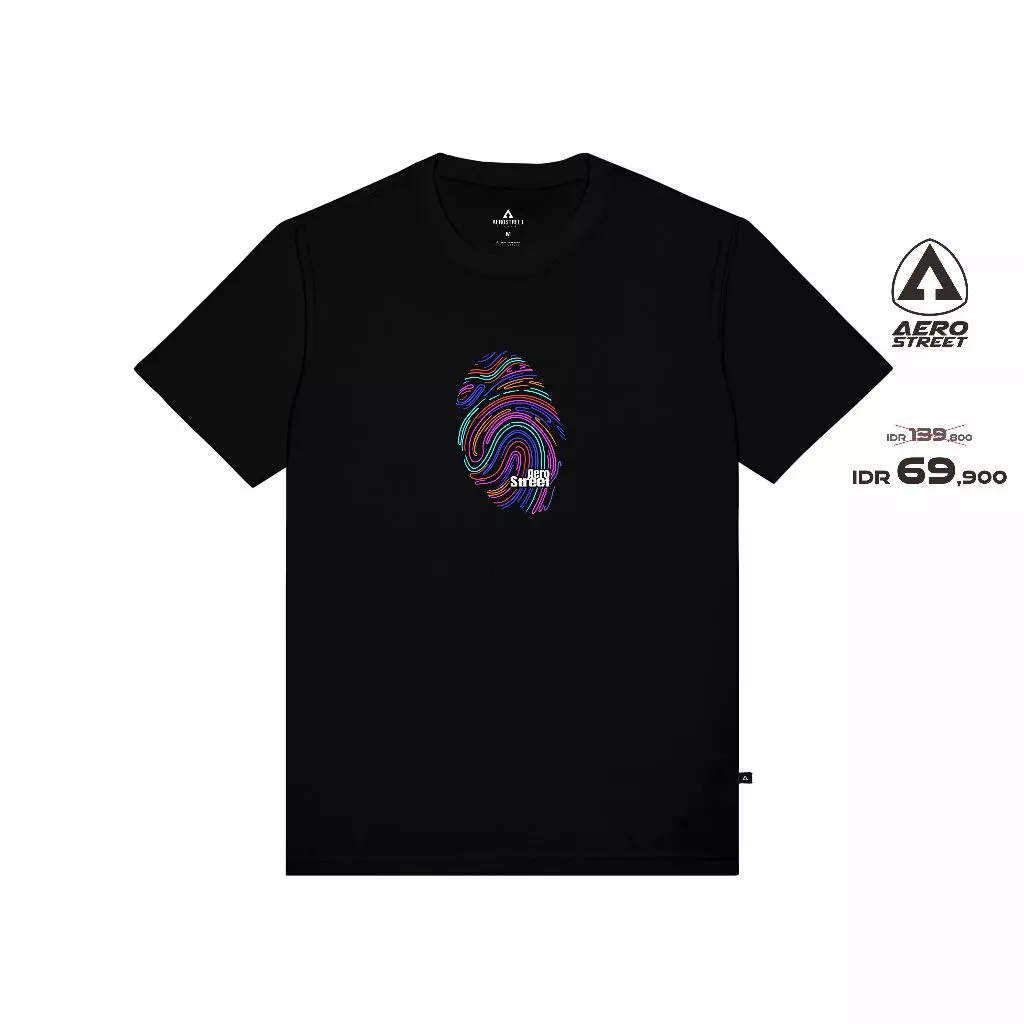 Aerostreet T shirt Marker Hitam Kaos T-Shirt Tshirt AABAA