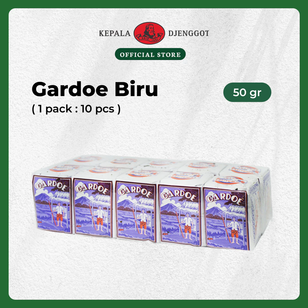 Kepala Djenggot Gardoe Biru 40 Gr ( 1 Pack : 10 Pcs ) - Teh Tubruk Seduh