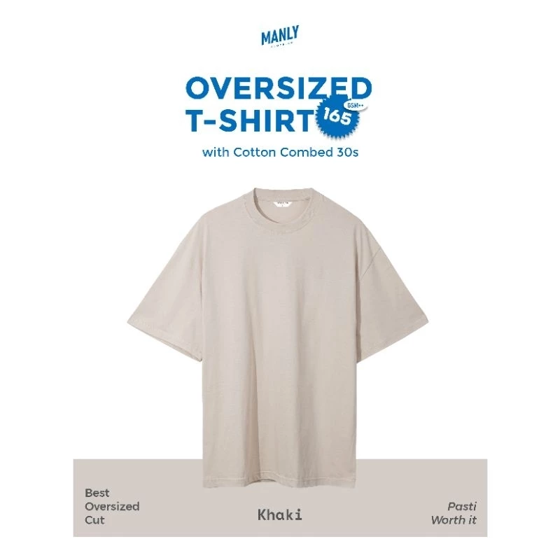 MANLY OVERSIZED KHAKY with BEST CUT OVERSIZE