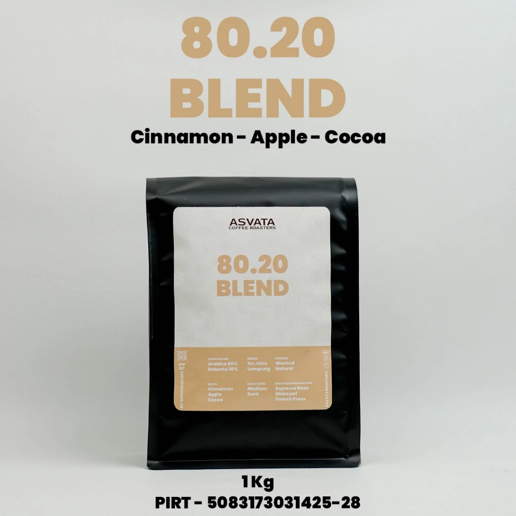 Biji Kopi 1Kg 80.20 Arabica Robusta Roasted Beans Kopi Susu Grosir