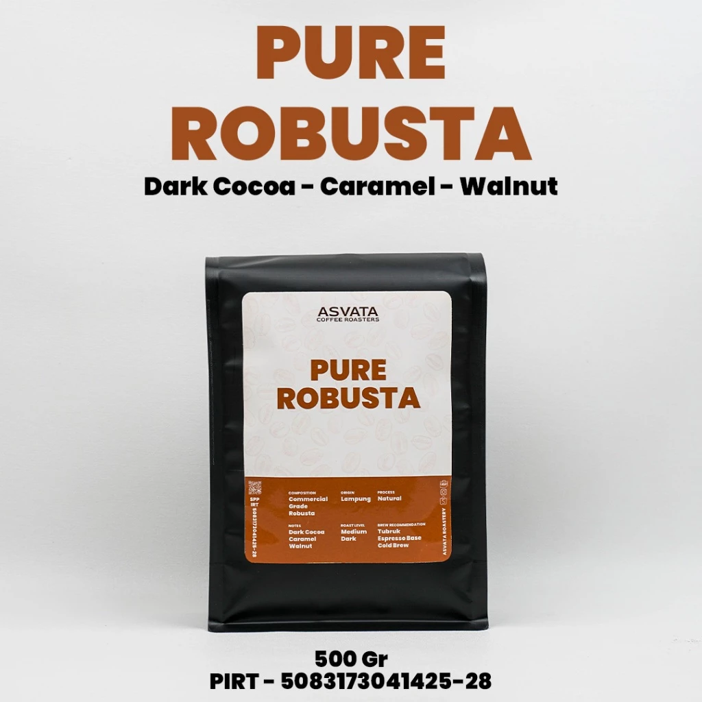 Biji Kopi Komersial Grade Sumatra Pure Robusta 500 Gram