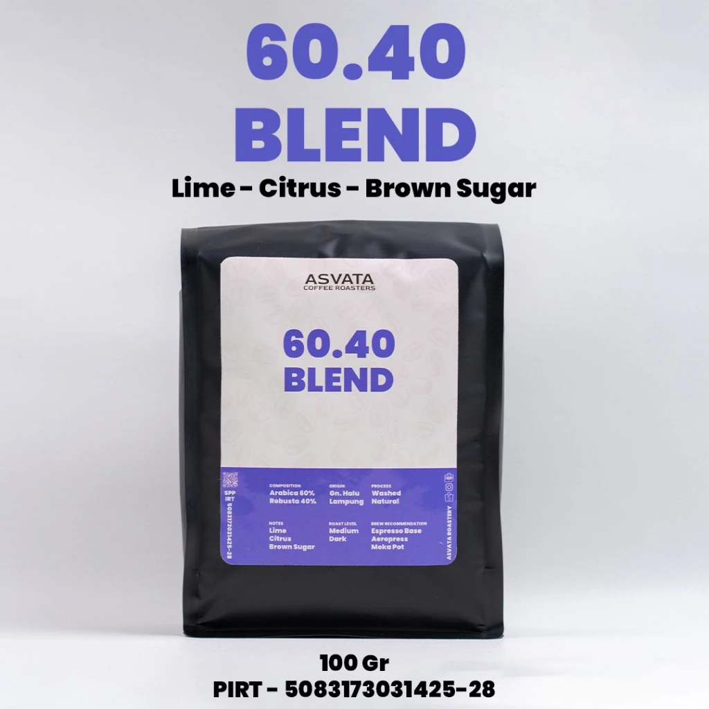Biji Kopi 100 Gr 60.40 Arabica Robusta Roasted Beans Kopi Susu Blend