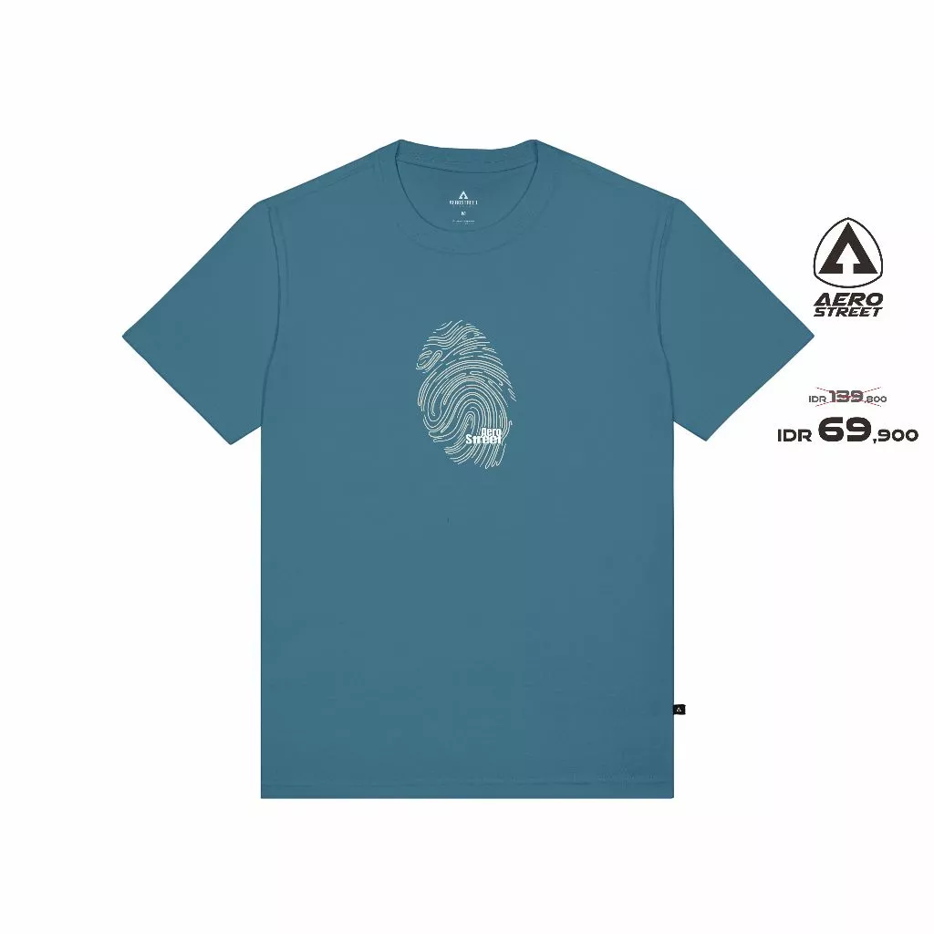 Aerostreet T shirt Marker Steel Blue Kaos T-Shirt Tshirt ABBAA