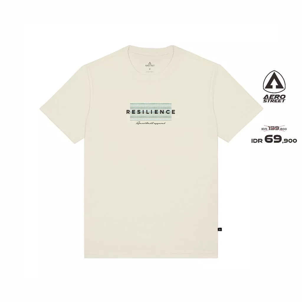 Aerostreet T Shirt Resilience Krem Kaos T-Shirt Tshirt ABAAA