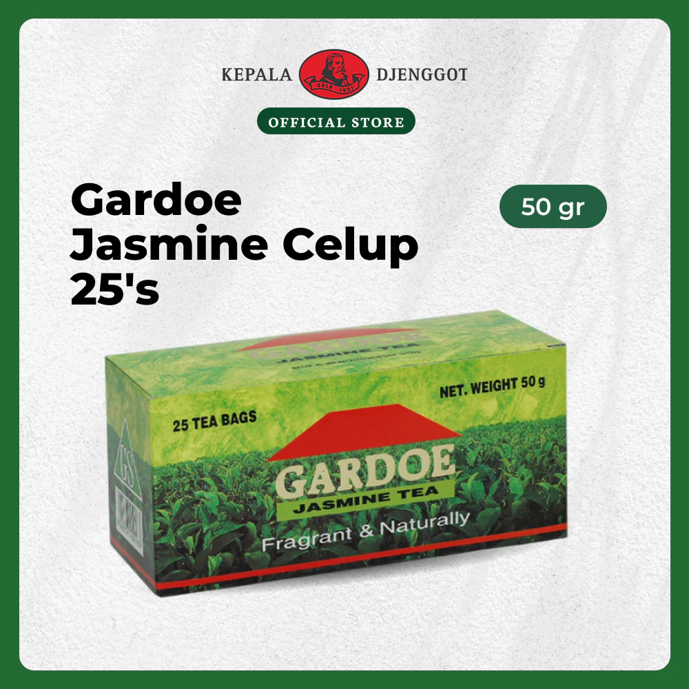 Kepala Djenggot Gardoe Jasmine Celup 1 Box Isi 25's 50 Gr - Teh Melati Celup