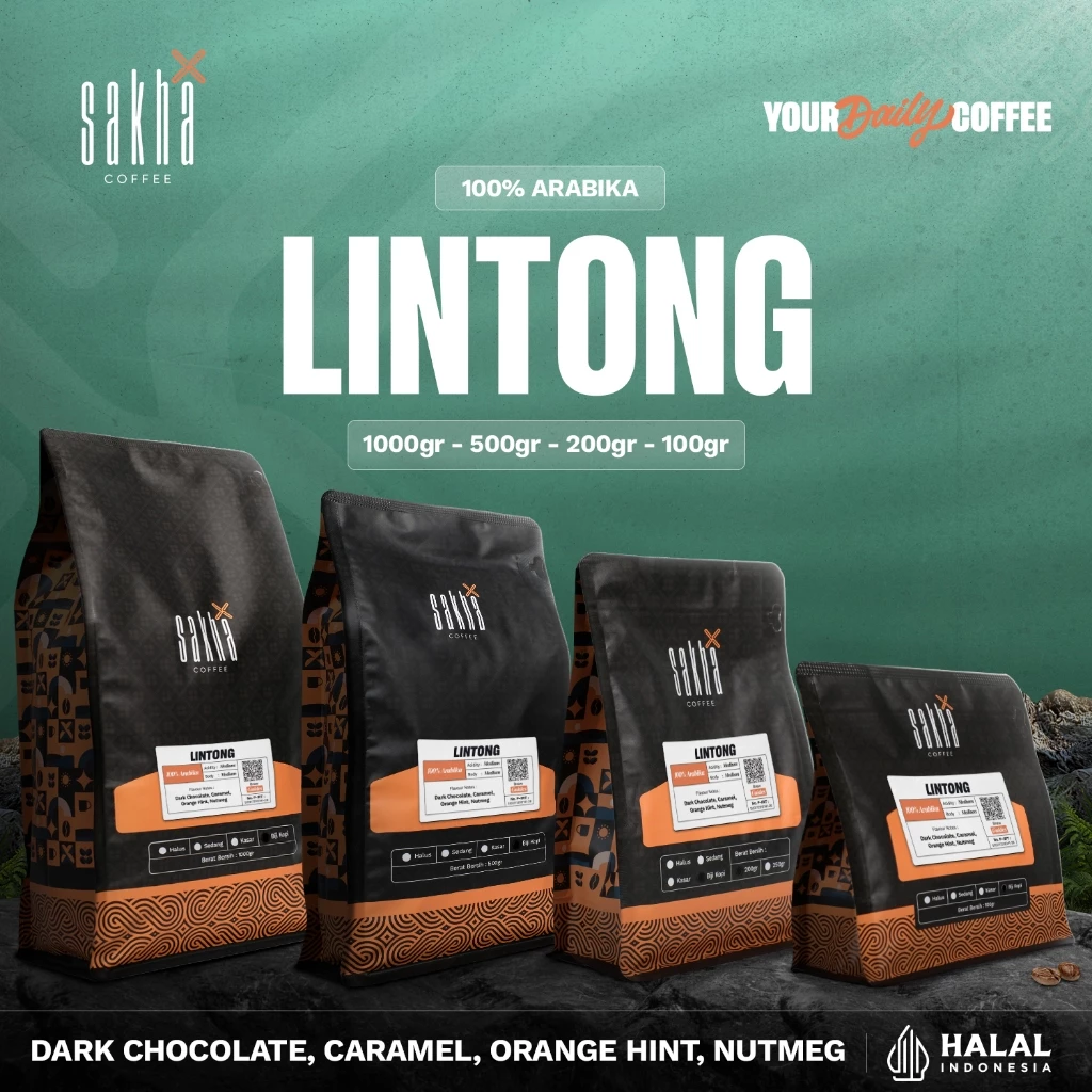 Kopi Arabika Lintong Sumatra Arabica Coffee Bean Biji Bubuk Coffe Bean Roastery