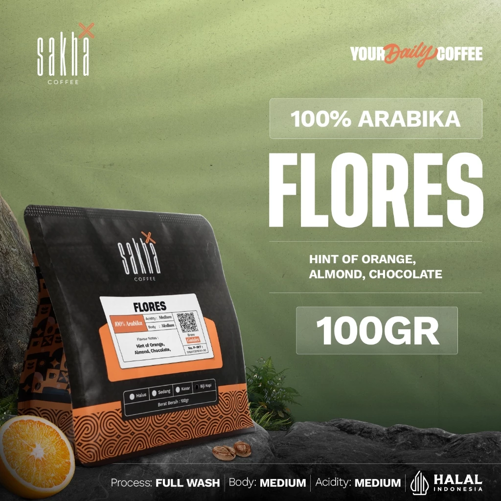 Kopi Arabika Flores Bajawa Arabica Coffee Roast Bean Espresso Beans Dan Manual Brew 100gr Biji Bubuk