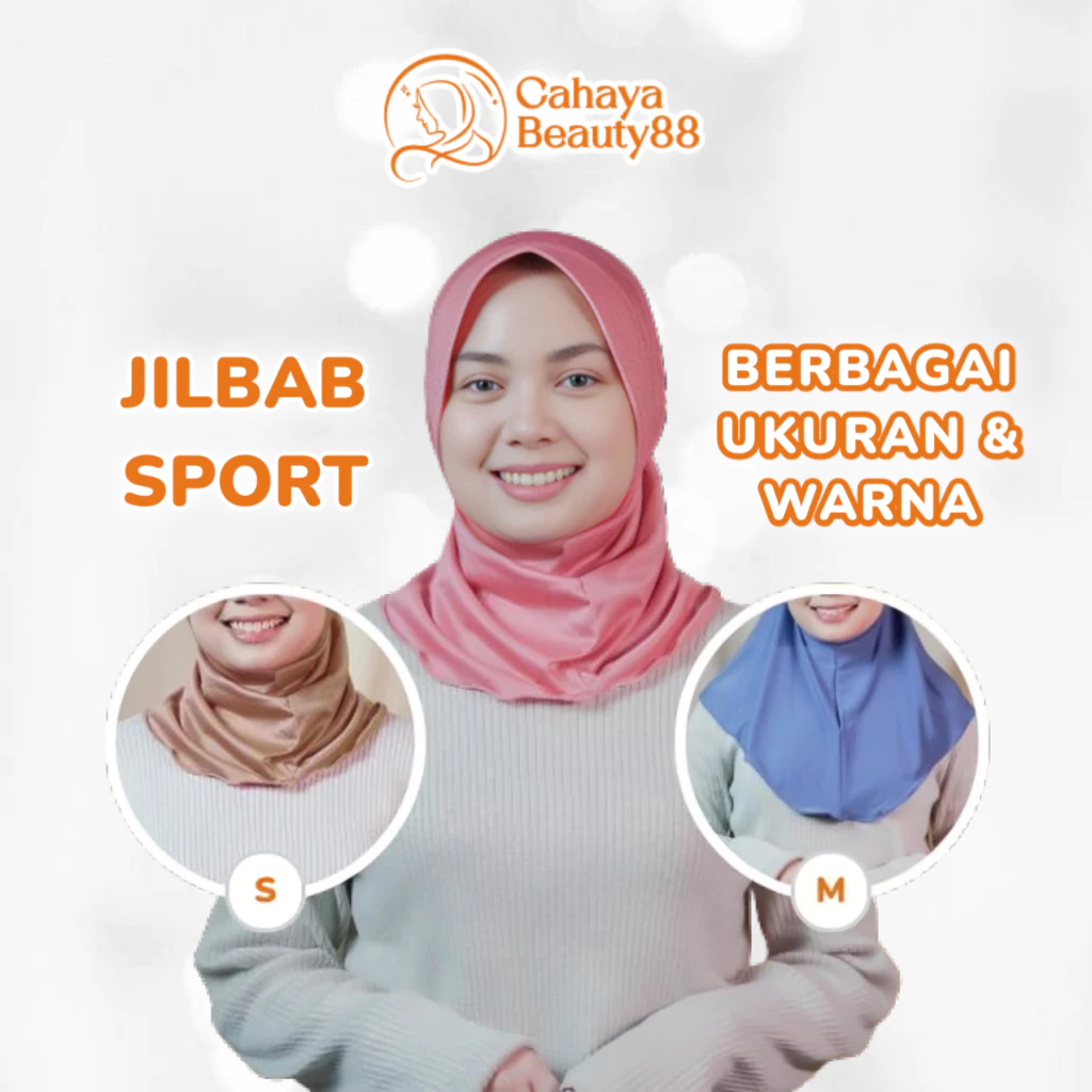 Jilbab Instan Kerudung Hijab Bergo Sport Size S & M - Warna Lengkap