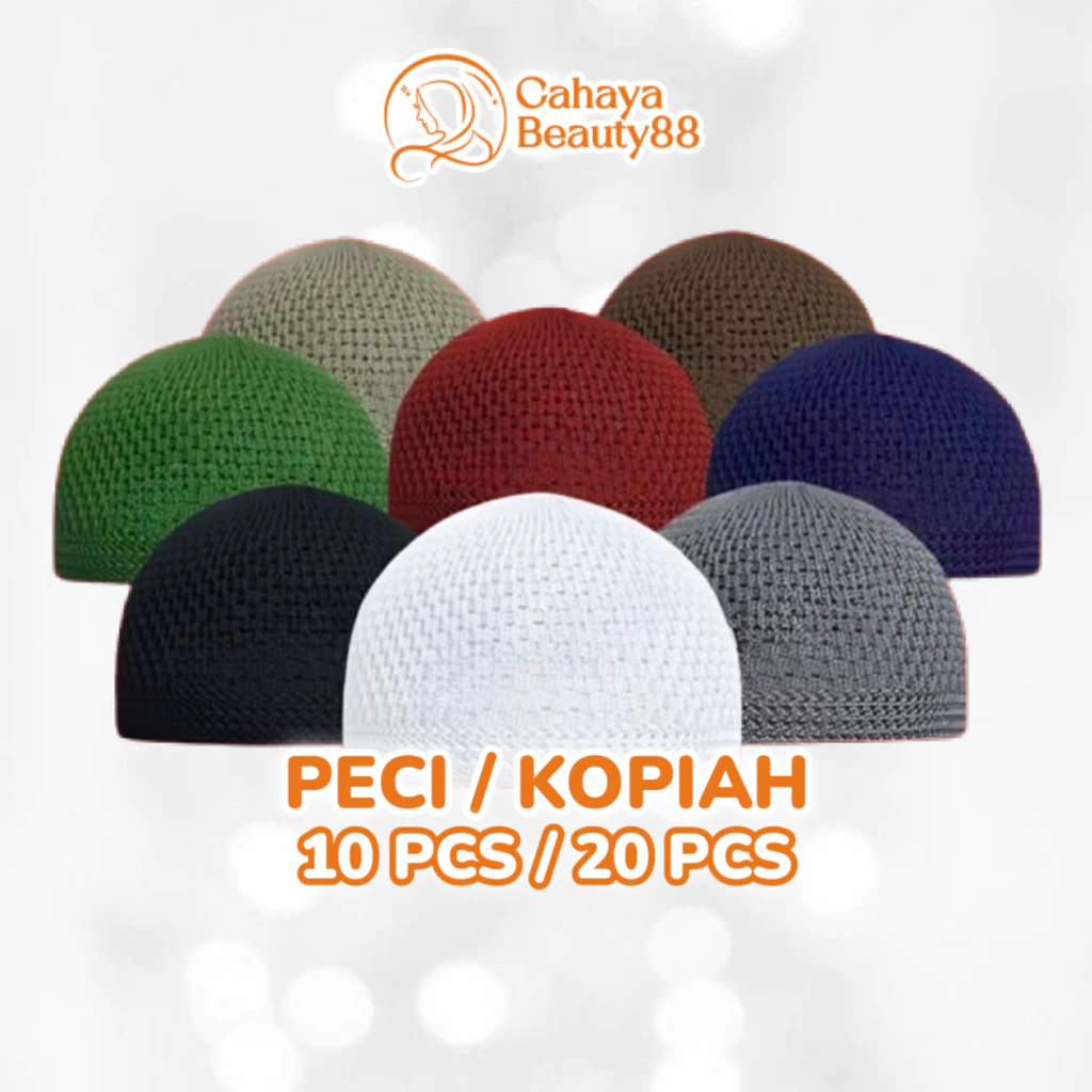 Peci / Kopiah / Kopyah Rajut - 10 Pcs / 20 Pcs