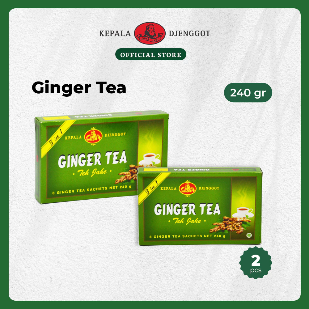 Kepala Djenggot Ginger Tea 240 gr x 2 pcs - Teh Jahe Asli