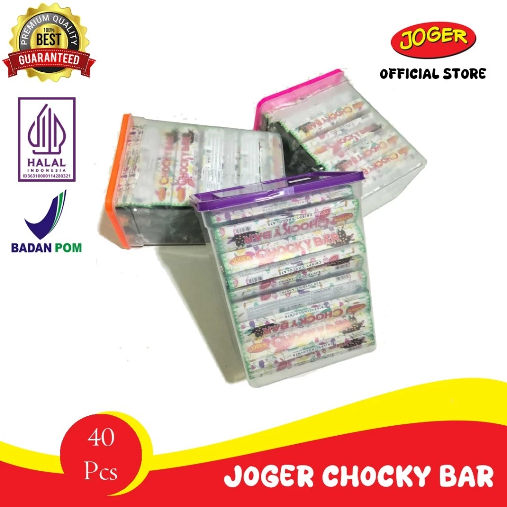 oger Chocky Bar Original Cokelat Batang Crunchy Cemilan Lebaran